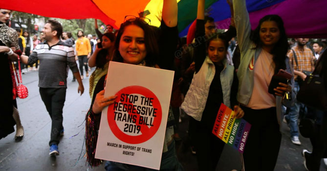 12th Delhi Pride Parade; Solidarity Against the Regressive Trans Bill 2019