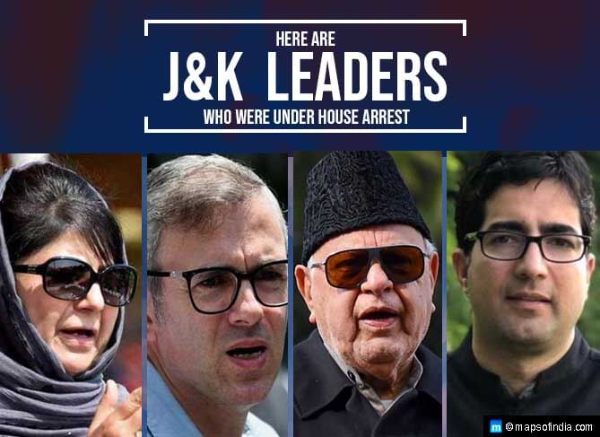 J&K Leaders Who were Under House Arrest