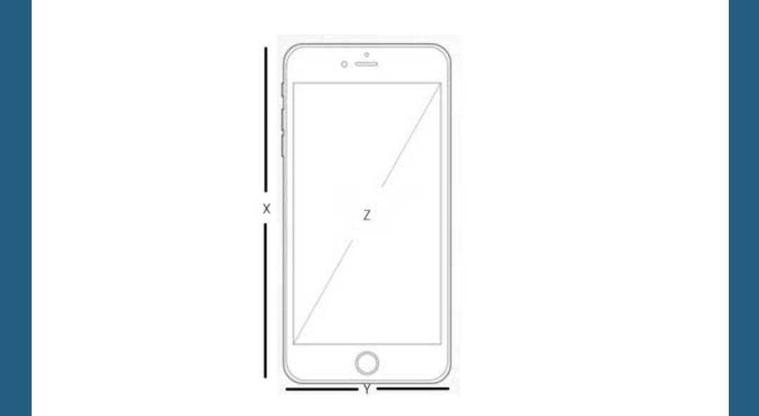 The How is the screen size of a smartphone measured? Refer the below diagram