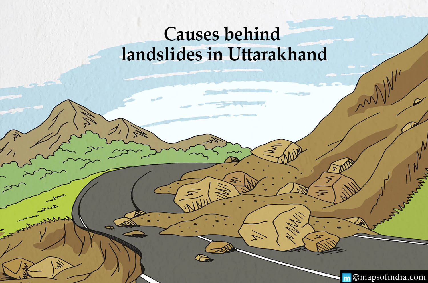 What are the causes behind landslides in Uttarakhand?
