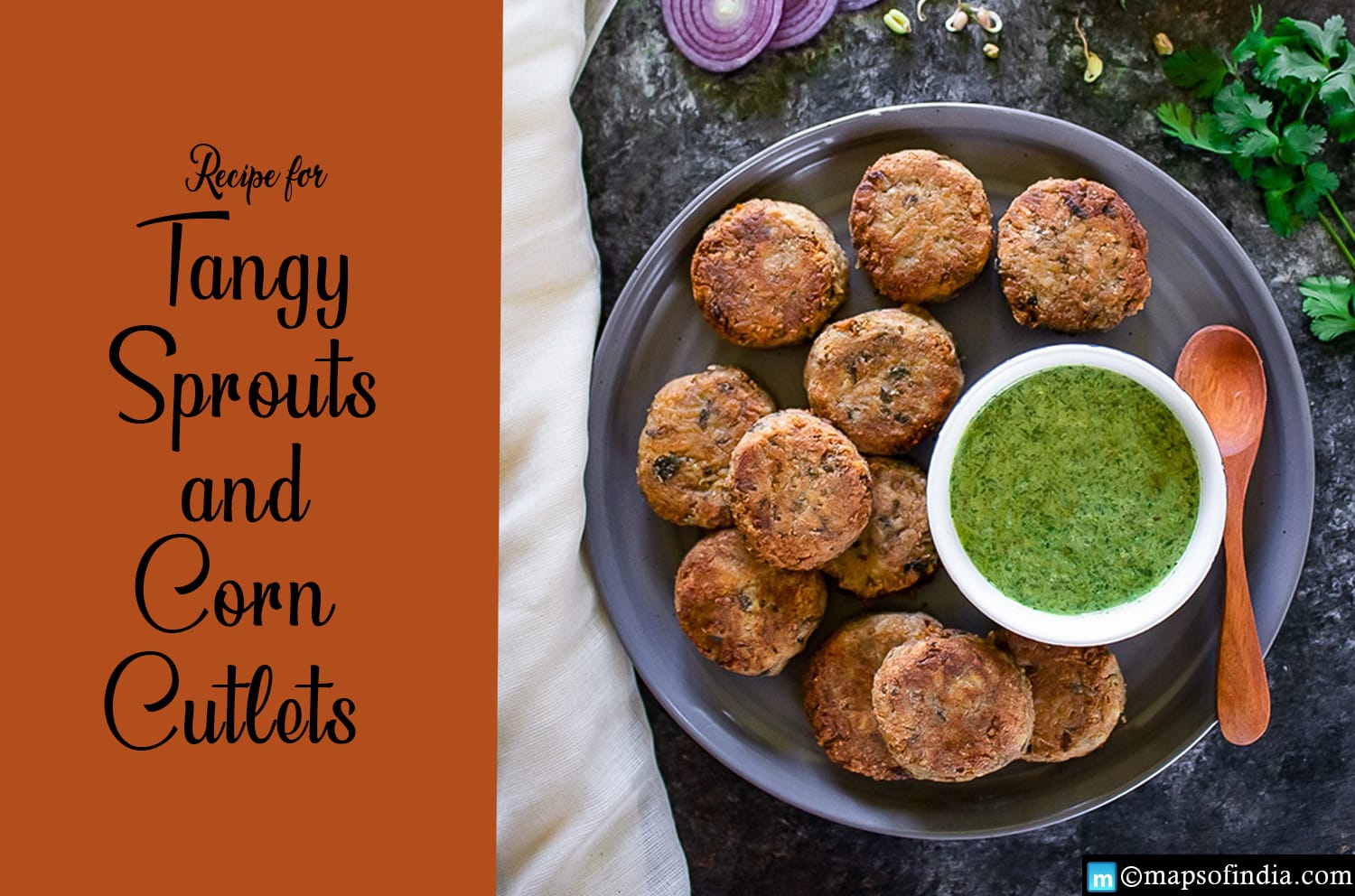 Recipe for Tangy Sprouts and Corn Cutlets