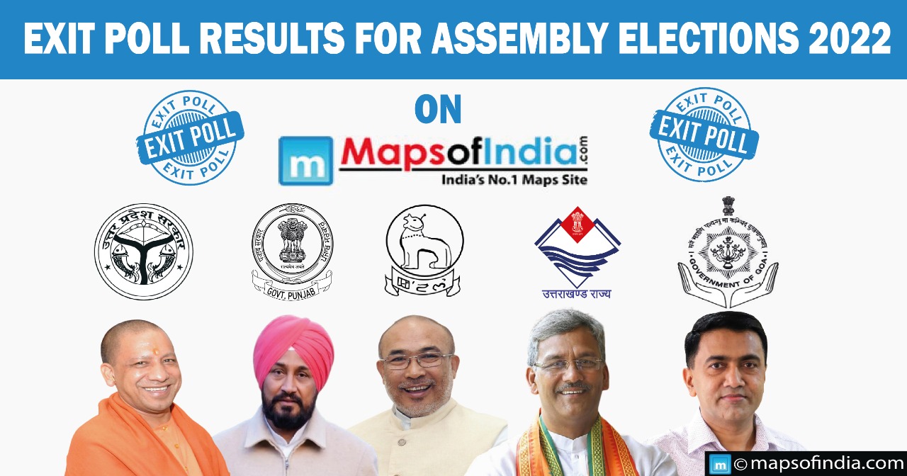 Exit poll results for assembly elections 2022 on Mapsofindia.com