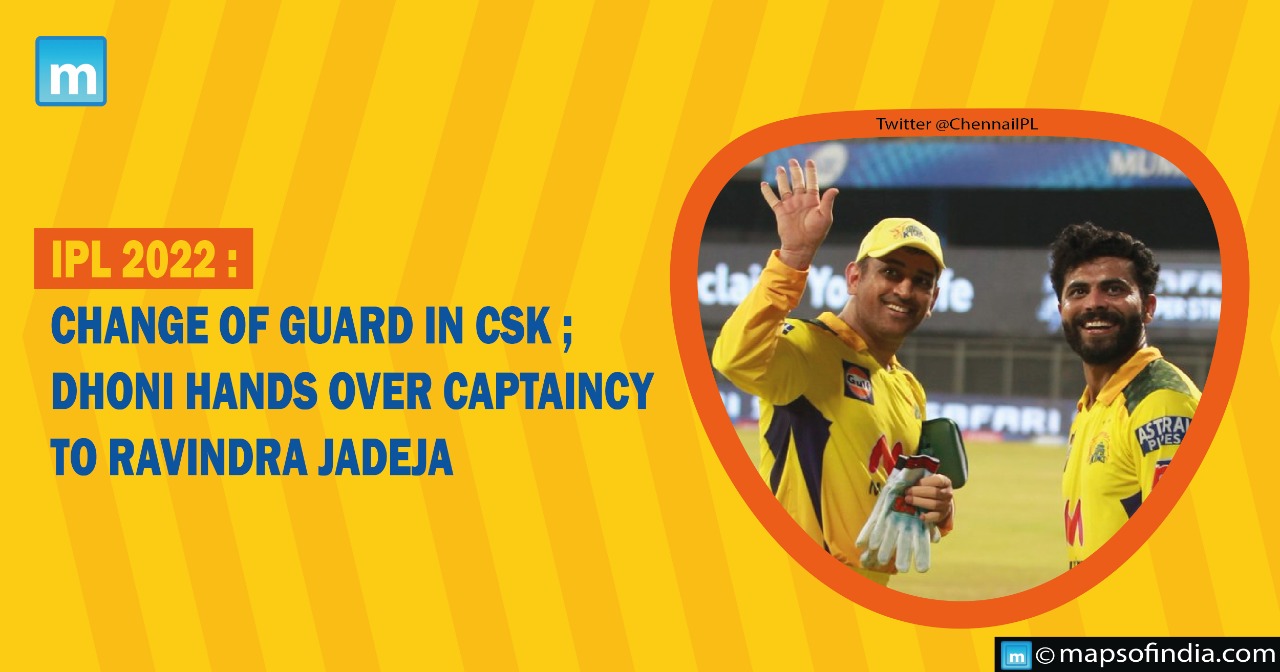 IPL 2022: Change of Guard in CSK; Dhoni hands over captaincy to Ravindra Jadeja