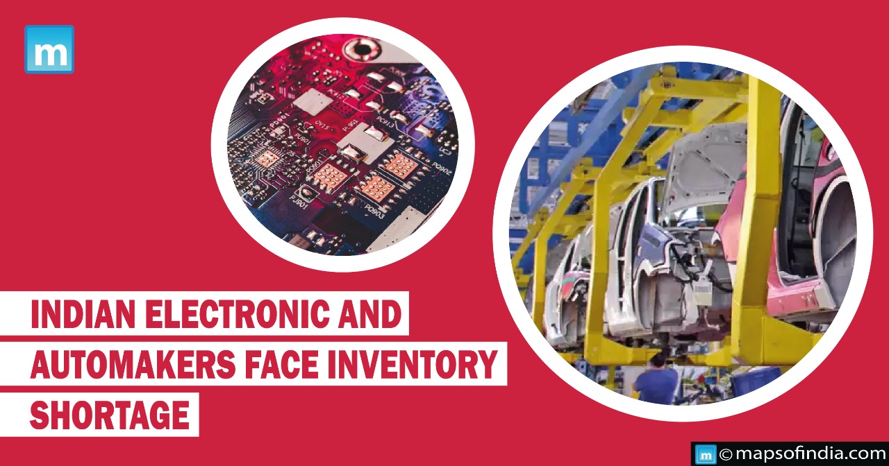 Indian Electronic and Automakers face Inventory shortage