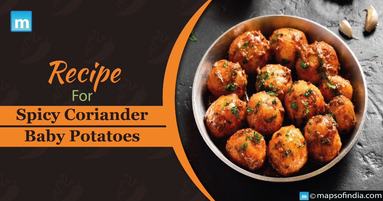 Recipe for Spicy coriander baby potatoes