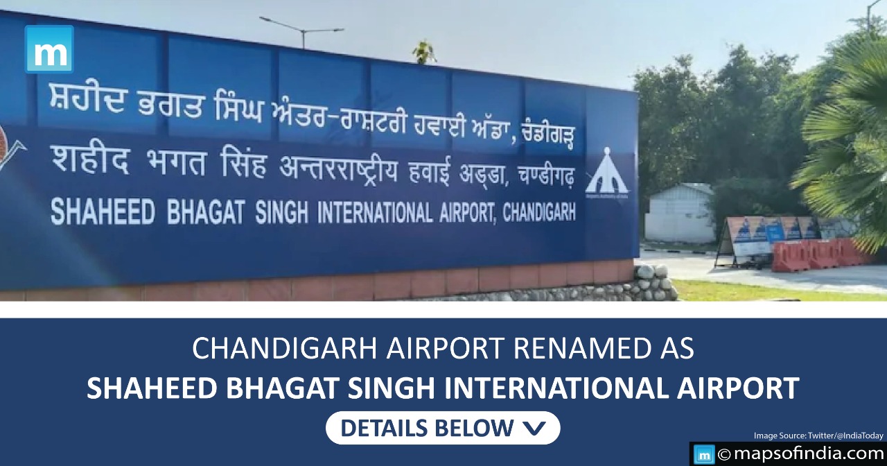 Chandigarh Airport Renamed As Shaheed Bhagat Singh International Airport. Details Below