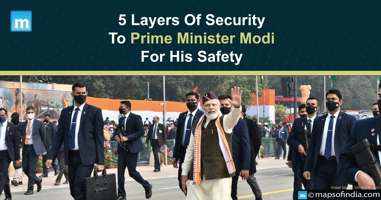 Five Layers Of Security To Prime Minister Narendra Modi For His Safety