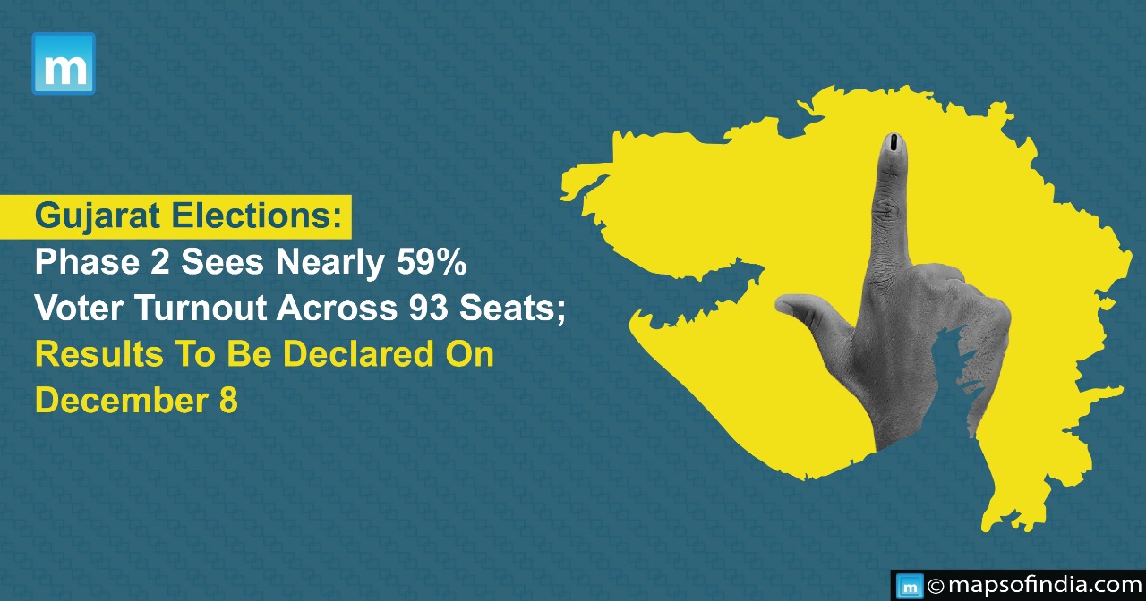 Gujarat Elections: Phase 2 Sees Nearly 59% Voter Turnout Across 93 Seats; Results To Be Declared On December 8