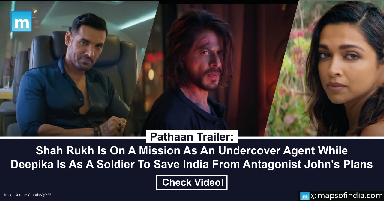 Pathaan Trailer: Shah Rukh Is On A Mission As An Undercover Agent While Deepika Is As A Soldier To Save India From Antagonist John's Plans. Check Video!