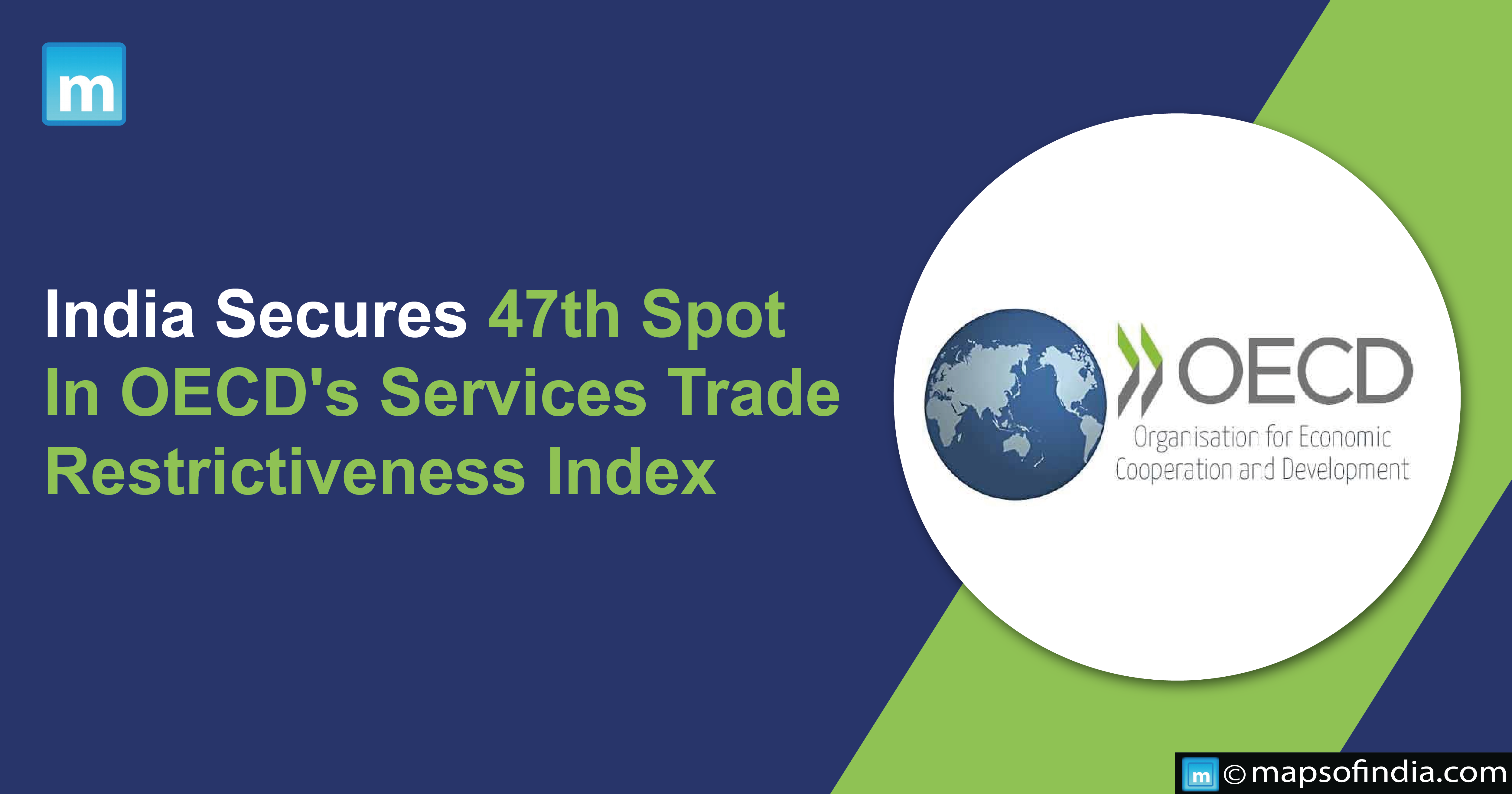 India Secures 47th Spot In OECD's Services Trade Restrictiveness Index