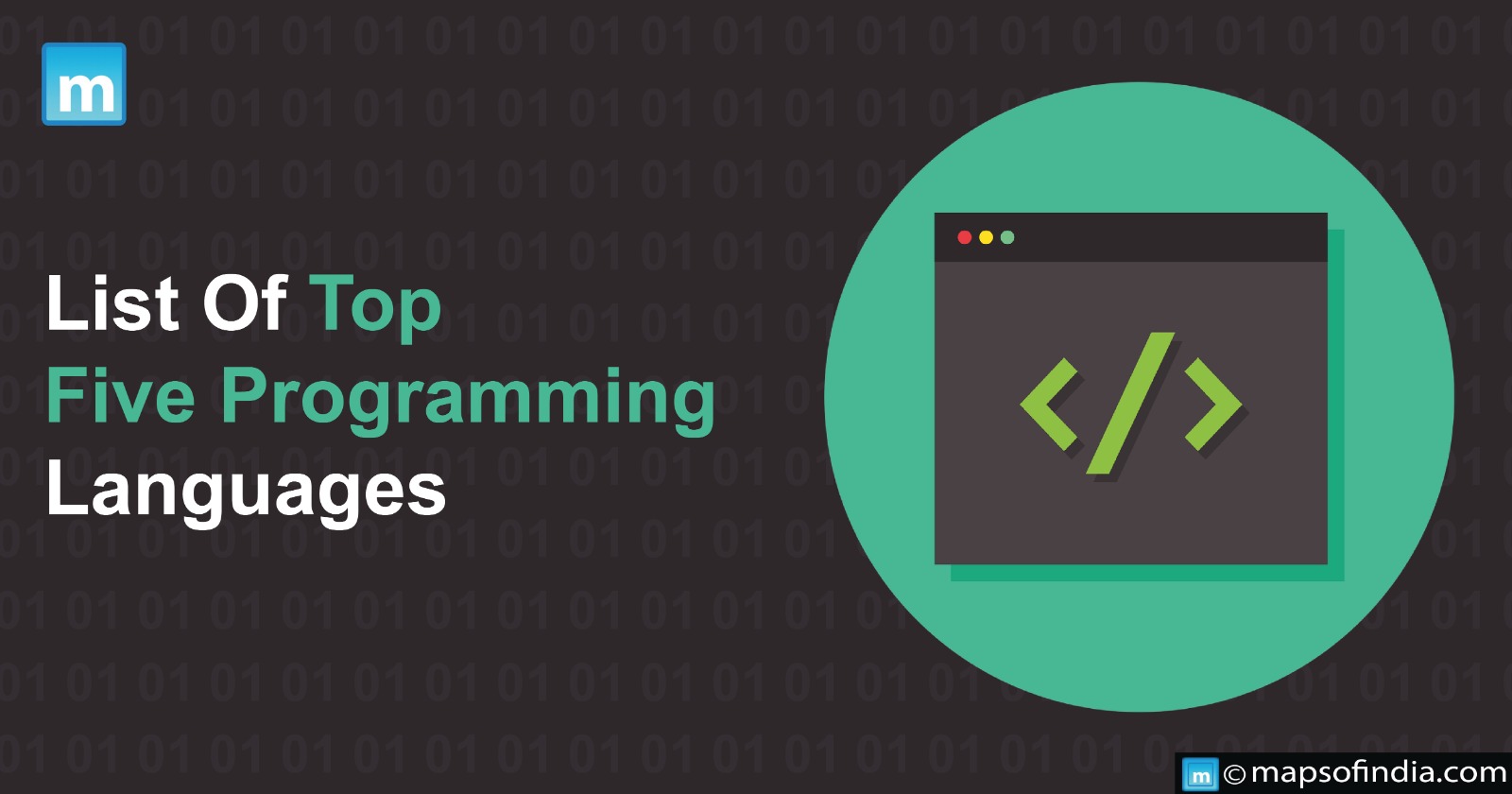 List Of Top Five Programming Languages
