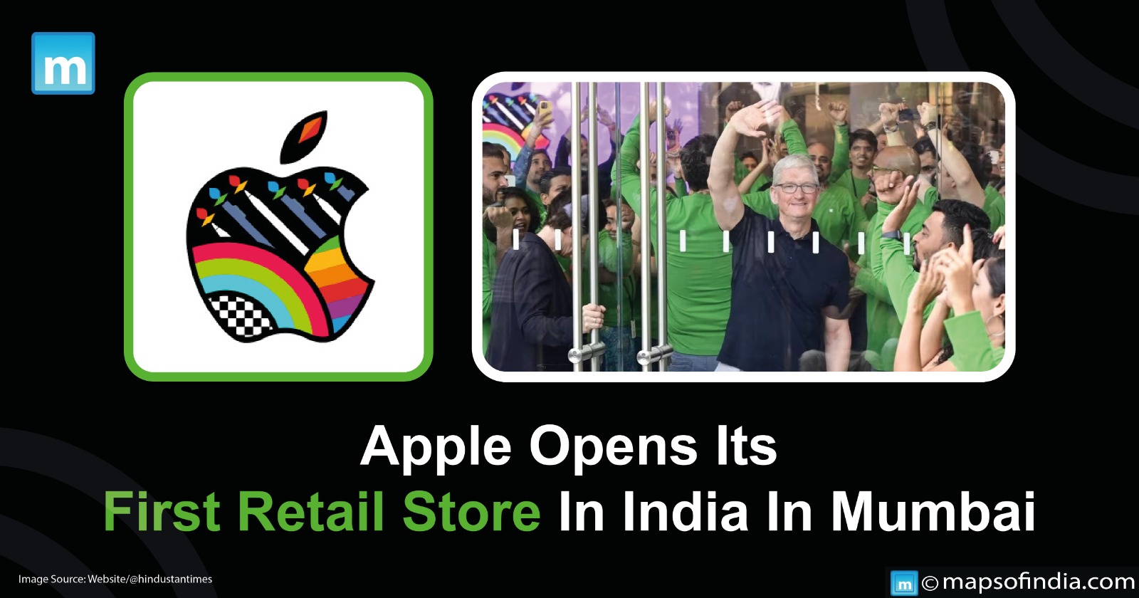 Apple Opens Its First Retail Store In India In Mumbai