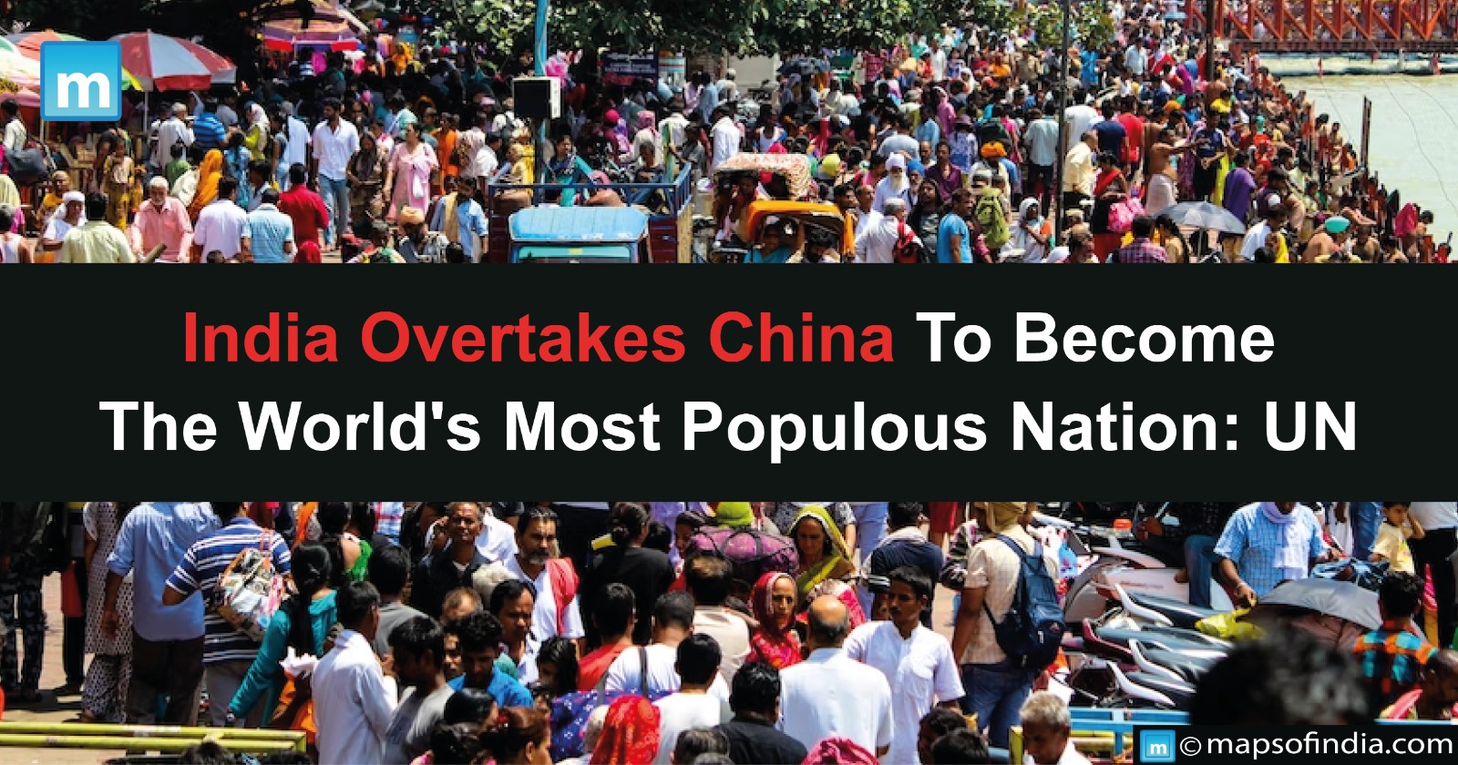 India Overtakes China To Become World's Most Populous Nation: UN