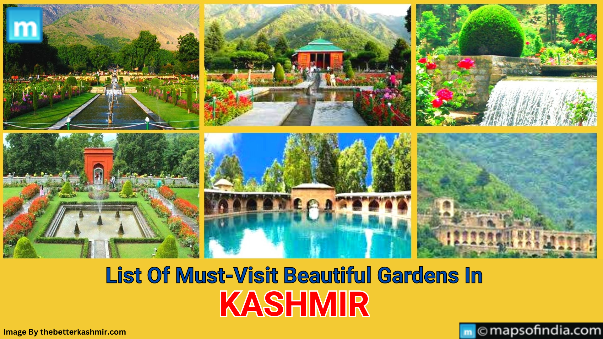 List Of Must-Visit Beautiful Gardens In Kashmir