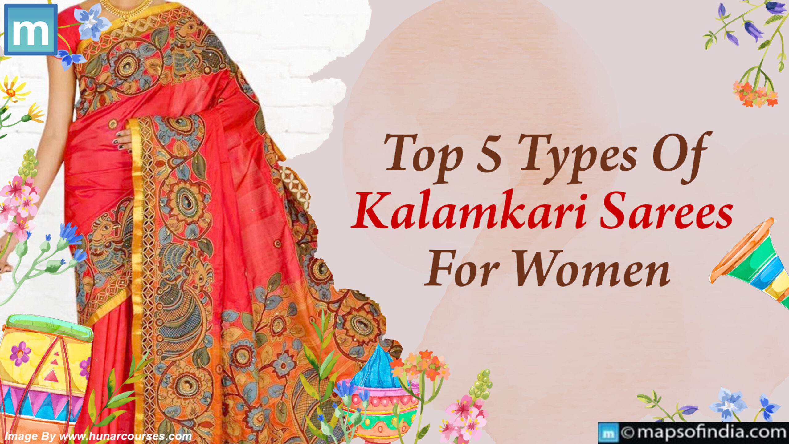 Top 5 Types Of Kalamkari Sarees For Women