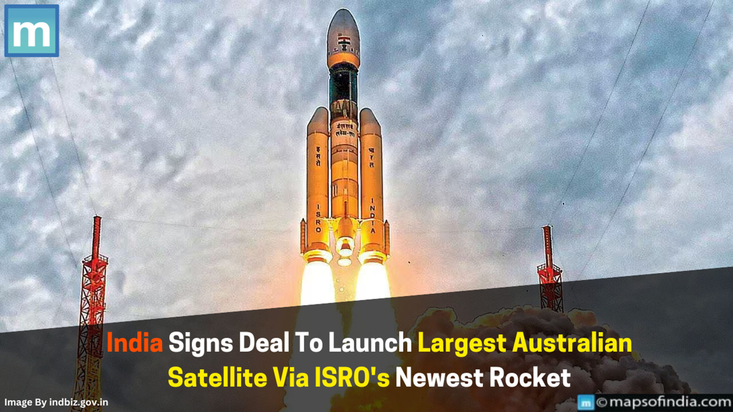 India Signs Deal To Launch Largest Australian Satellite Via ISRO's Newest Rocket