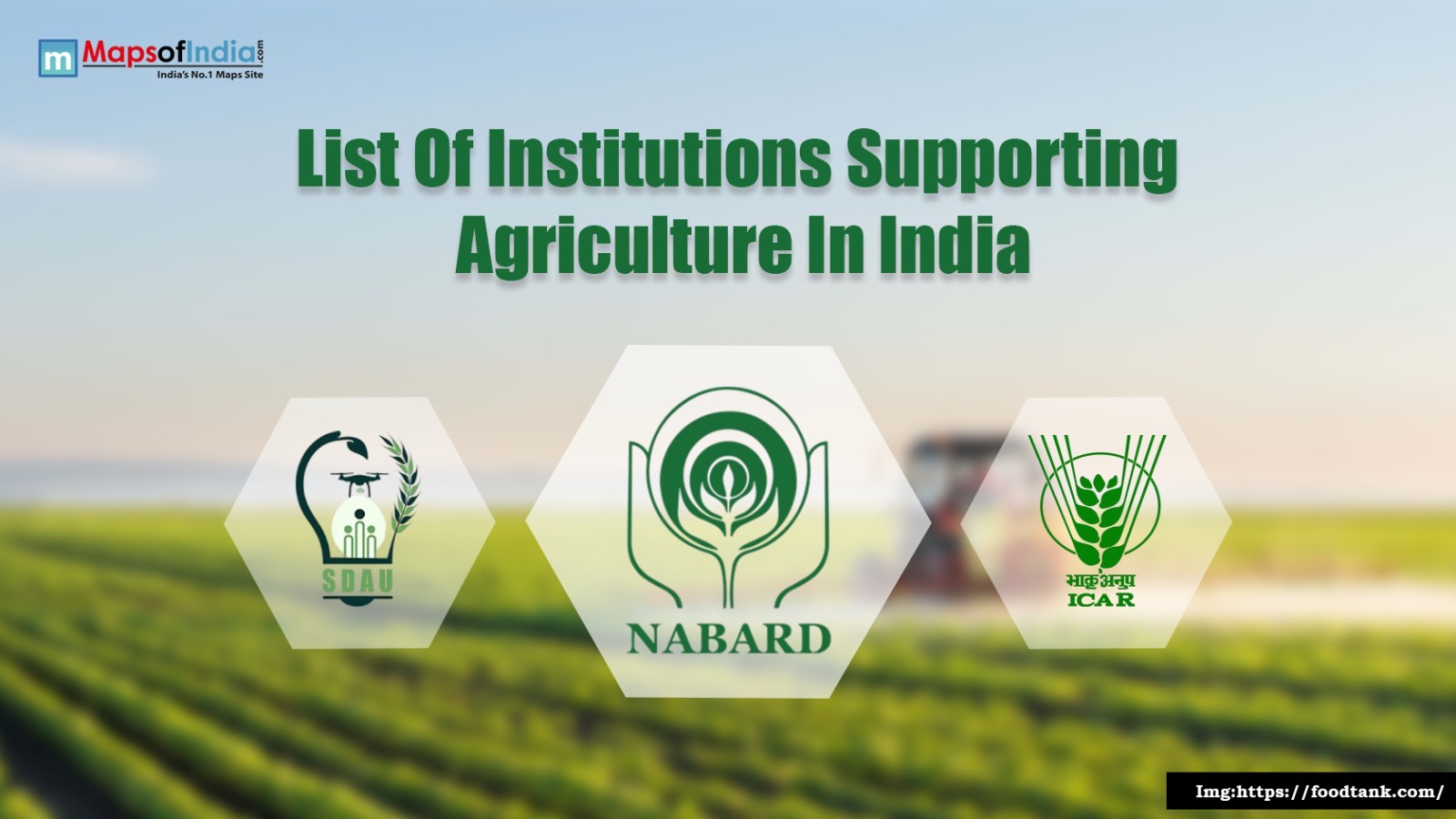List Of Institutions Supporting Agriculture In India
