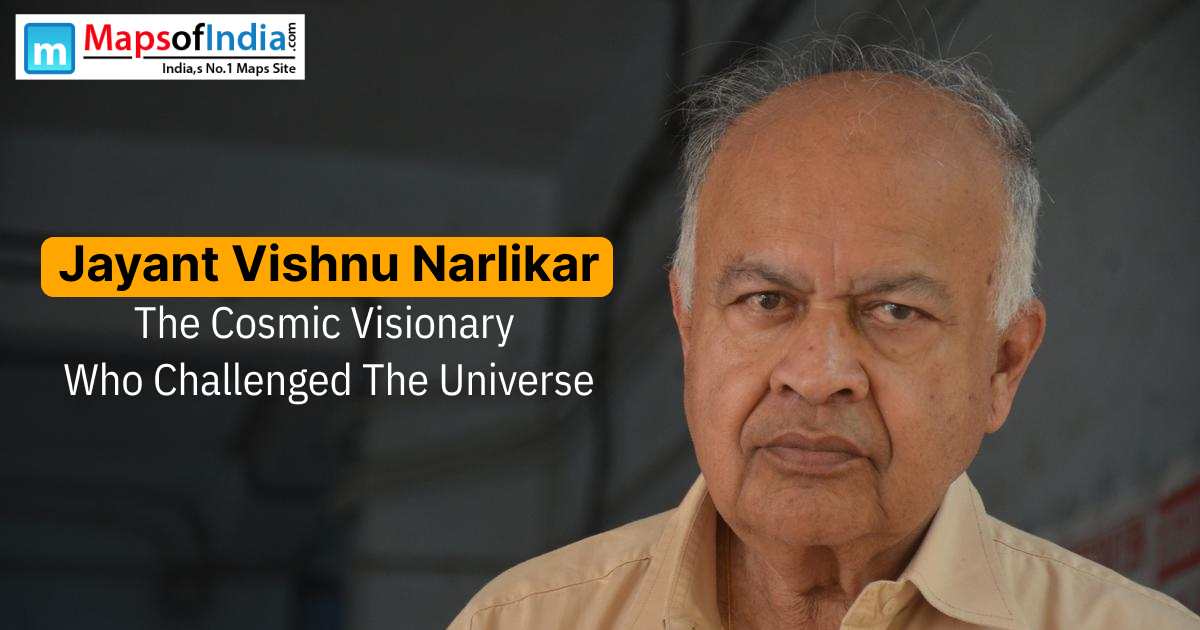 Portrait of Jayant Vishnu Narlikar, Indian astrophysicist and cosmology pioneer