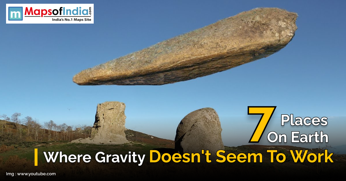 Illustration of a place where gravity doesn't exists with the help of big rocks floating in air