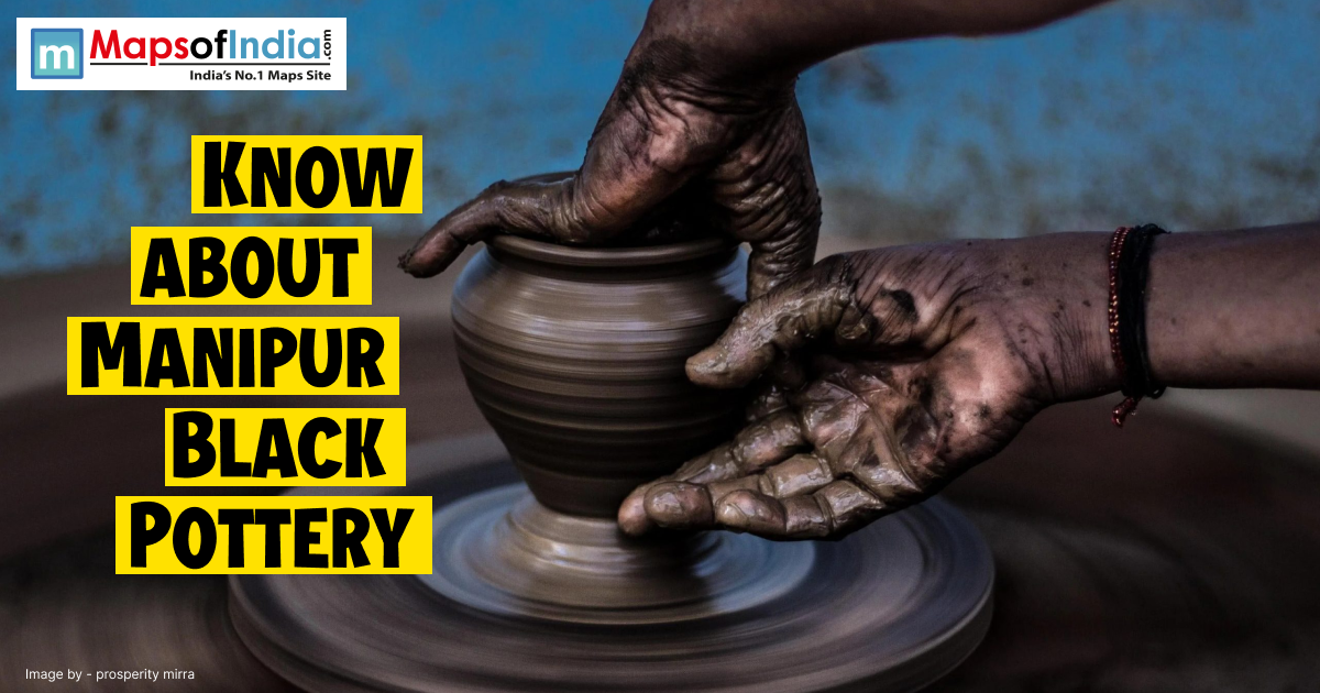 Hand shaping a traditional Manipur black pottery pot from clay, showcasing the intricate craftsmanship of the ancient art form.