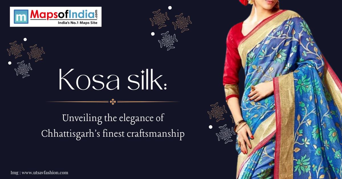 a image of women wearing kosa silk saree
