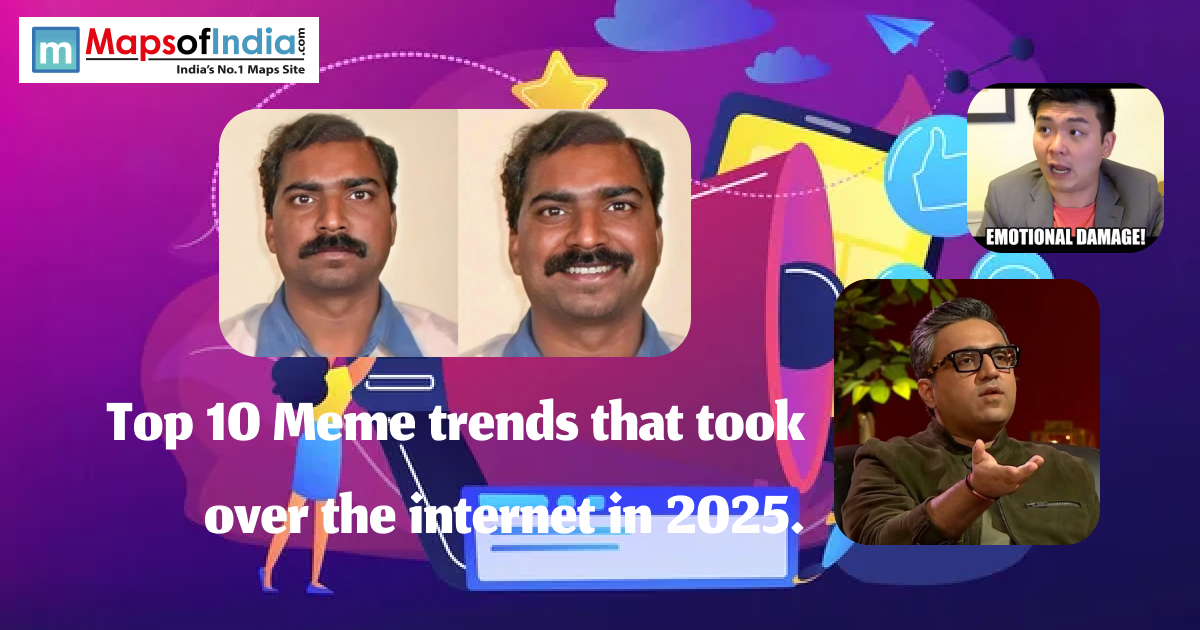 Collage of multiple memes viral on internet