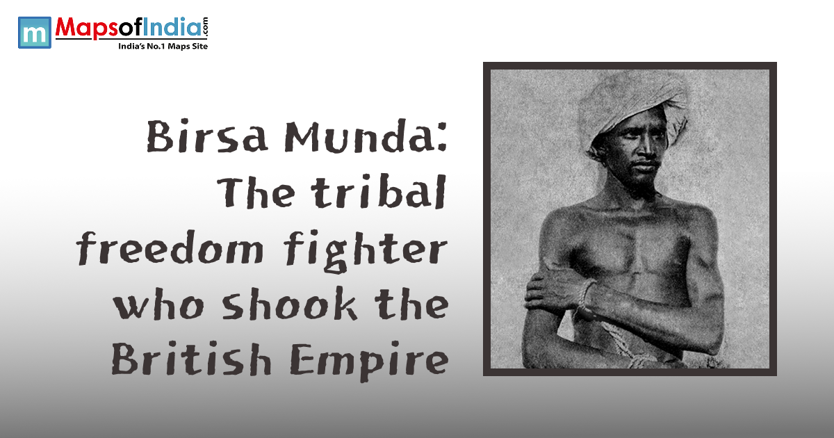 Picture of Birsa Munda with the title of the blog