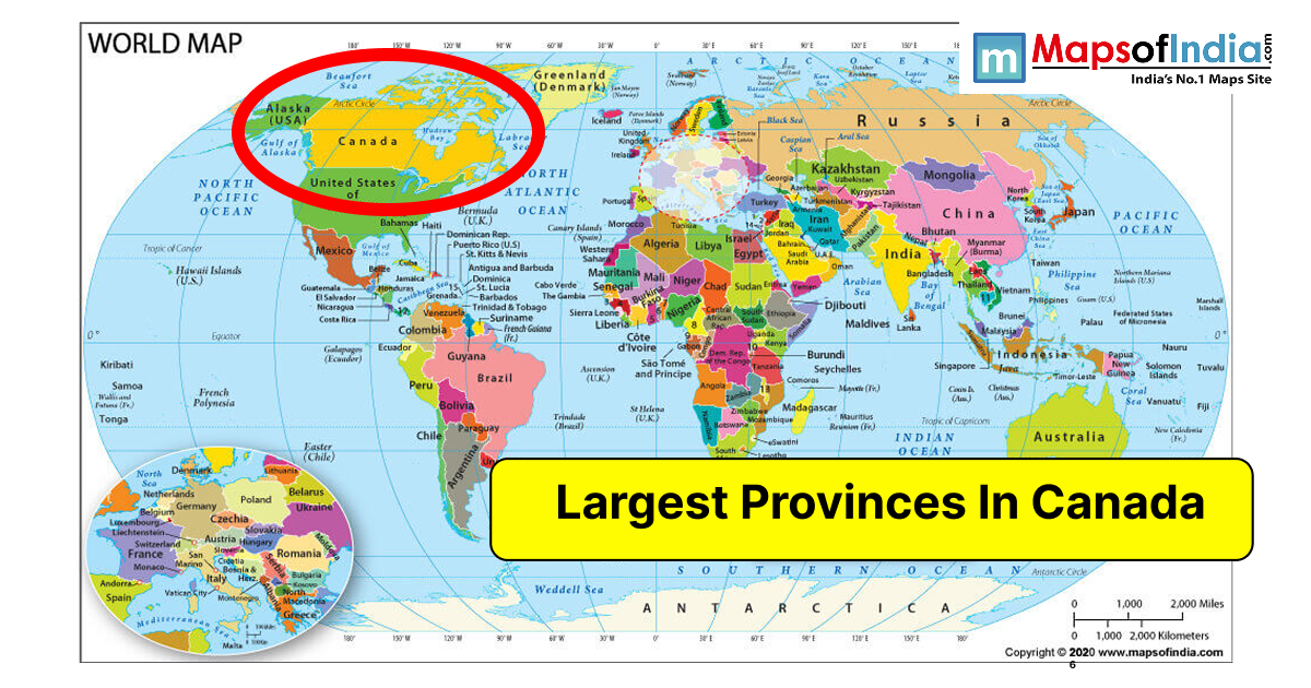 Largest Provinces in Canada
