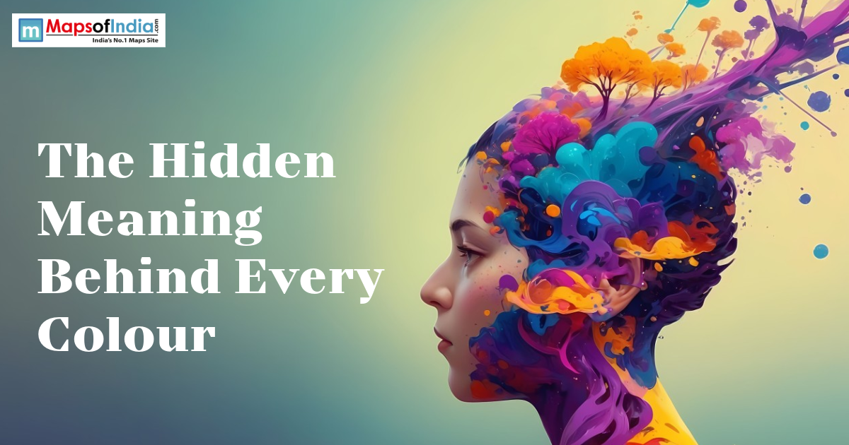 Profile of a person with vibrant, colorful abstract patterns and trees bursting from their head.