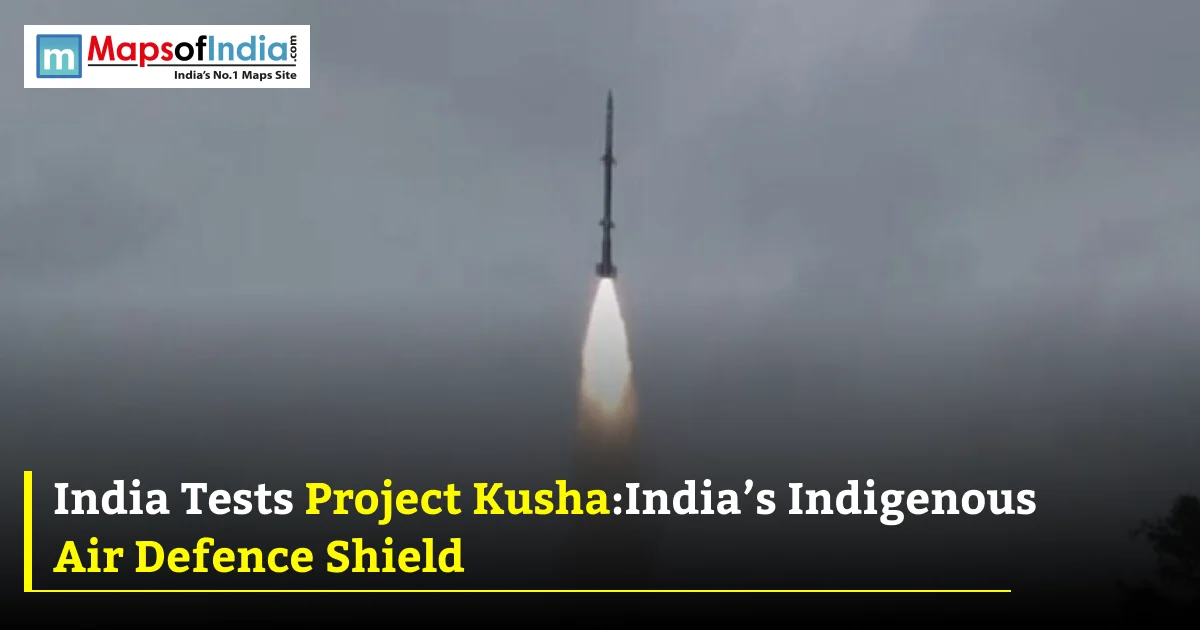 Project Kusha missile during India’s indigenous air defence test