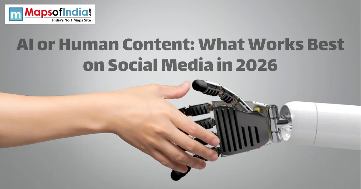 AI and human hand comparison representing content creation and social media