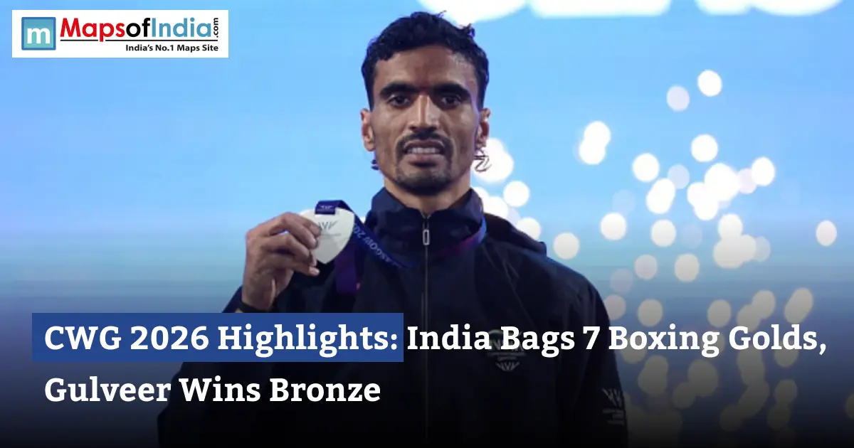 Gulveer Singh displays his bronze medal after India's outstanding performance at the CWG Glasgow 2026, where Indian boxers won seven gold medals.