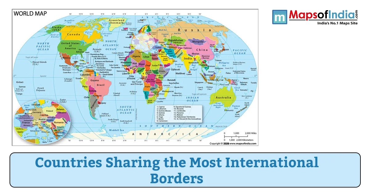 Countries Sharing the Most International Borders