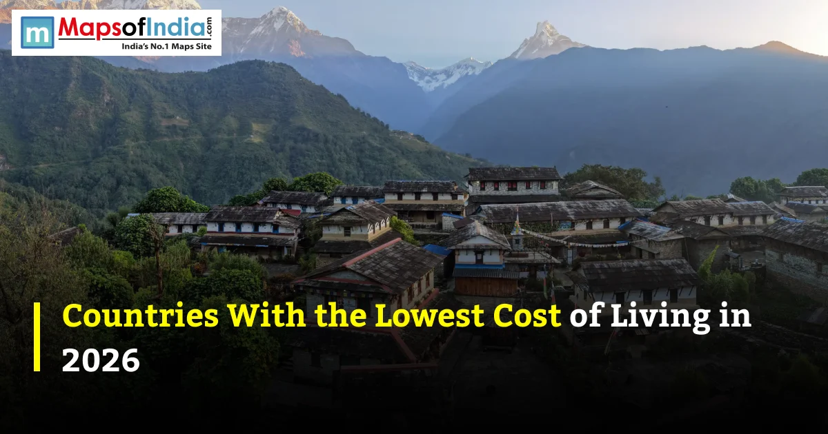 Mountain village representing affordable countries to live in 2026