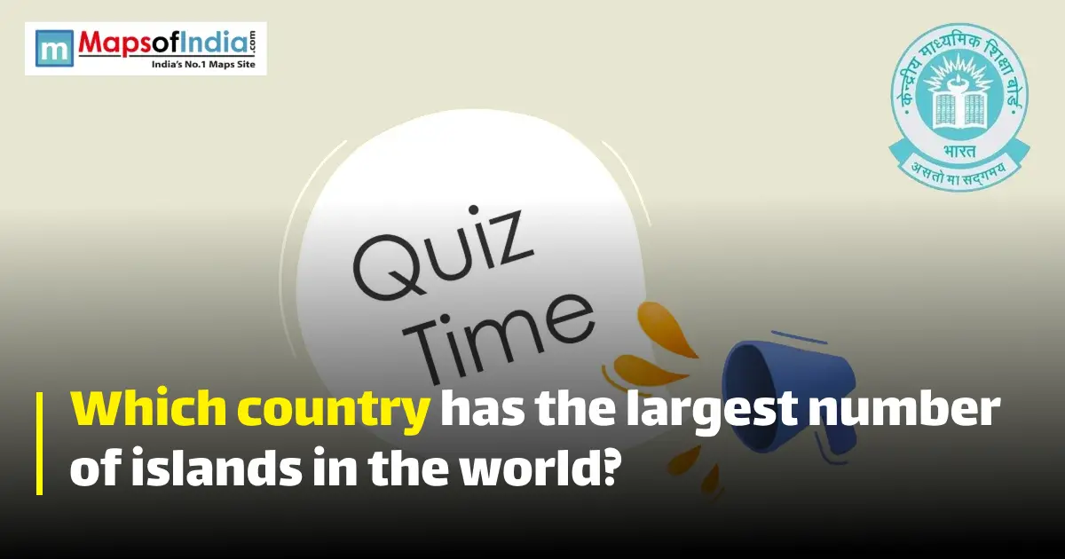 Quiz illustration with question marks and a student, featuring Maps of India and CBSE logos.