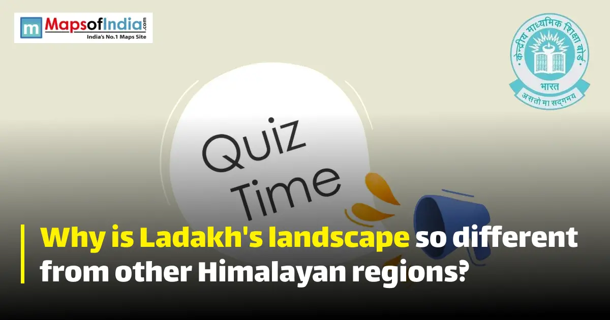 Quiz illustration with question marks and a student, featuring Maps of India and CBSE logos.
