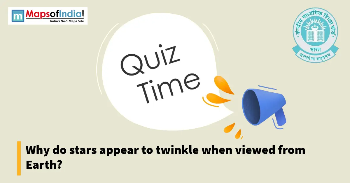 Quiz illustration with question marks and a student, featuring Maps of India and CBSE logos.