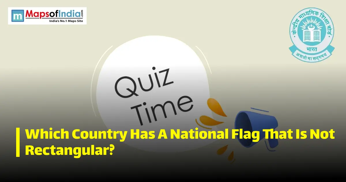 Quiz illustration with question marks and a student, featuring Maps of India and CBSE logos.