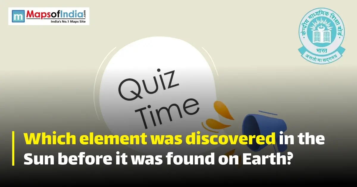 Quiz illustration with question marks and a student, featuring Maps of India and CBSE logos.