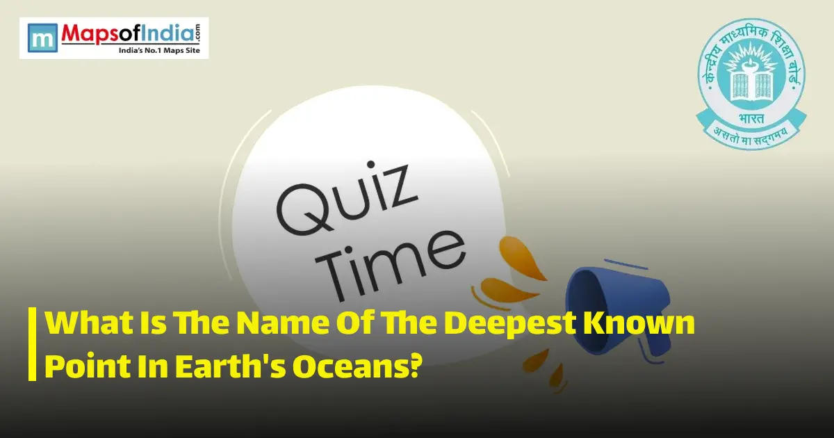 Quiz illustration with question marks and a student, featuring Maps of India and CBSE logos.