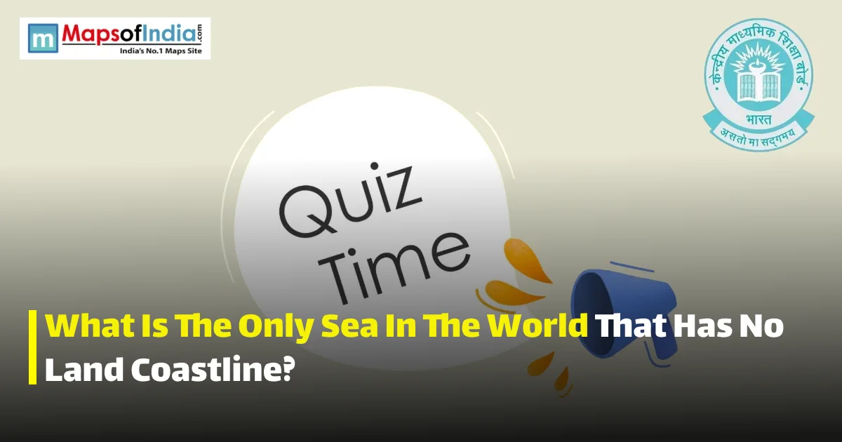 Quiz illustration with question marks and a student, featuring Maps of India and CBSE logos.