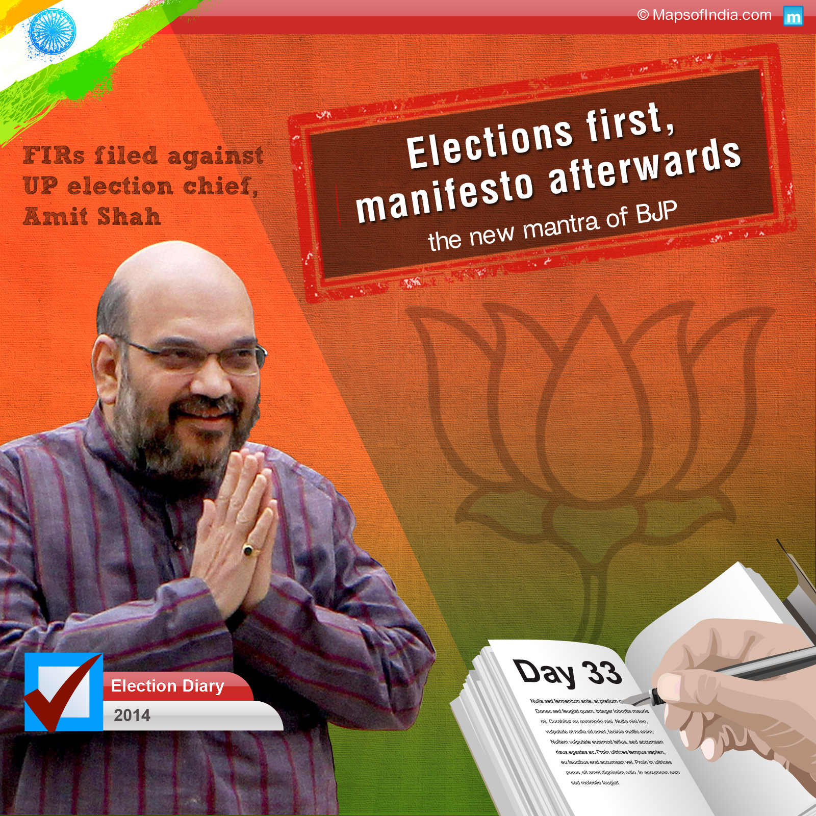 Elections first, manifesto afterwards is the new mantra of BJP.