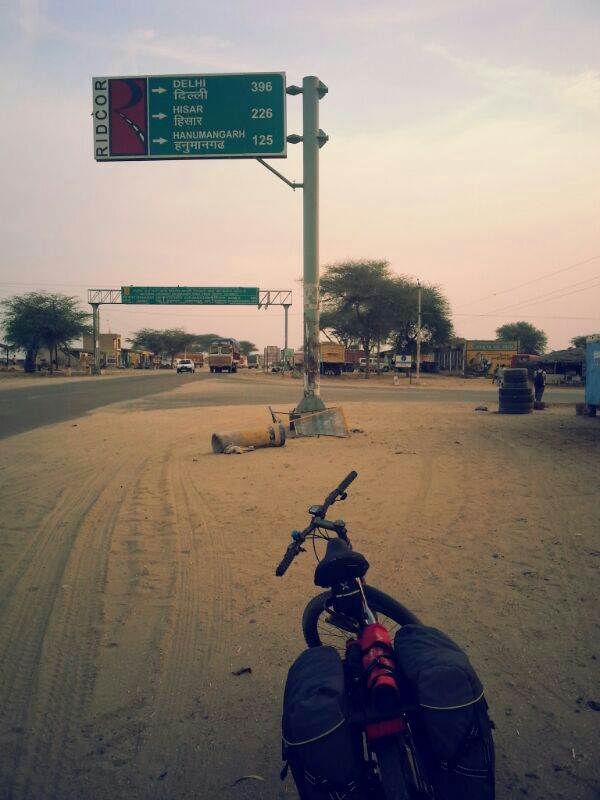 Day 51 - Bikaner to Arjansar, Rajastha (Kanyakumari to Leh cycling)