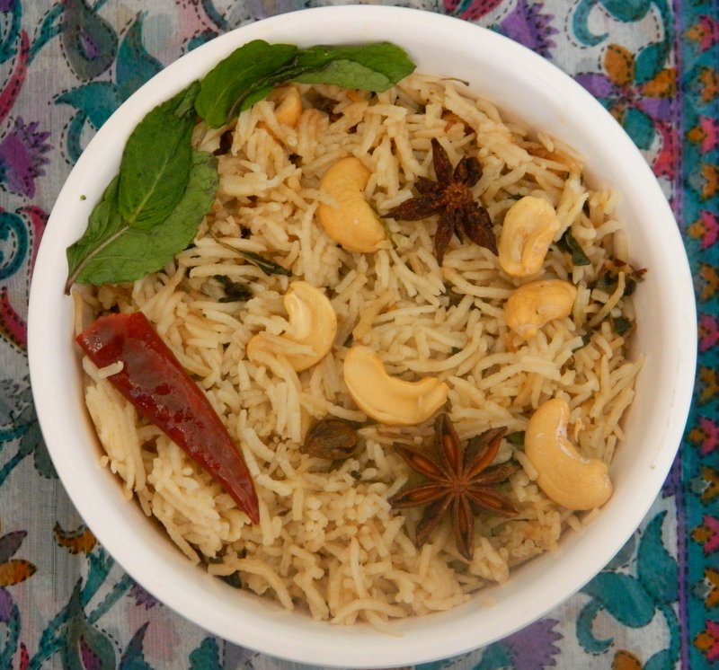 Whole Spices &amp; Pudina Pulao