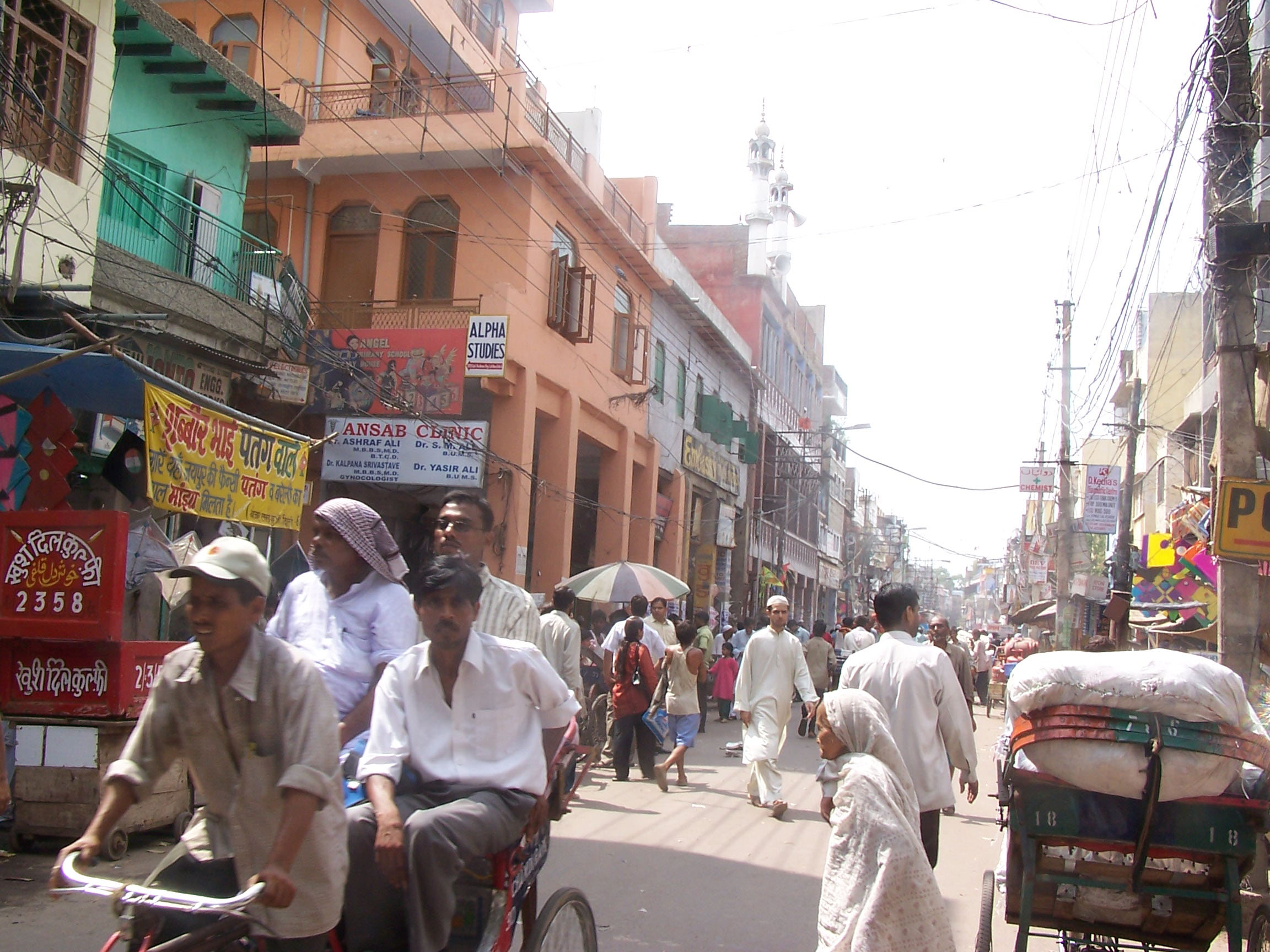 This is Chandni Chowk of Delhi