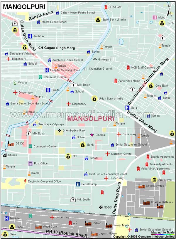 Mangolpuri Map