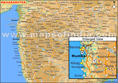 Maharashtra Elevation Map