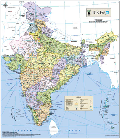 India Map High Resolution Download Free Map of India