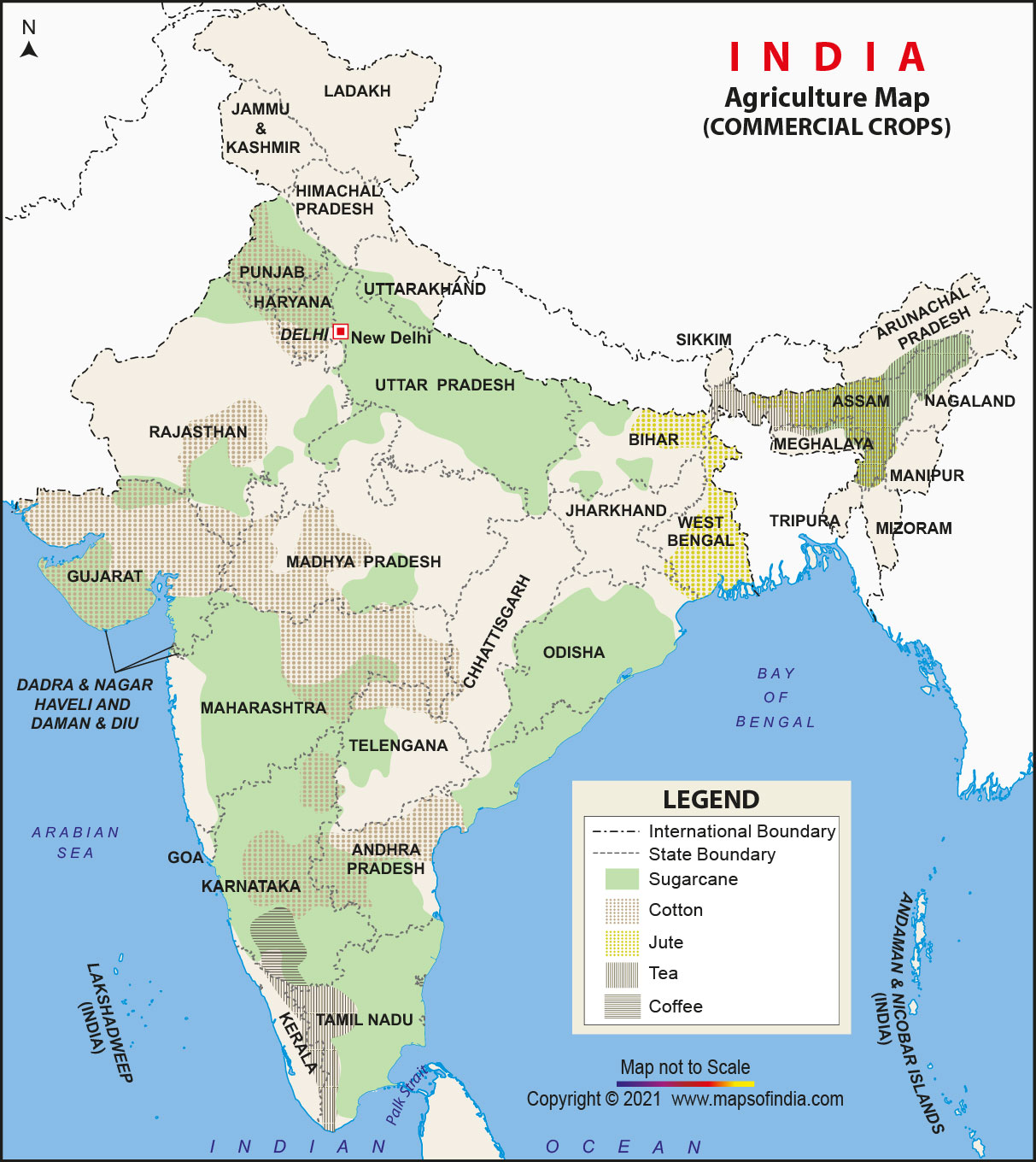 Agriculture Indian Agricultural Map Of India