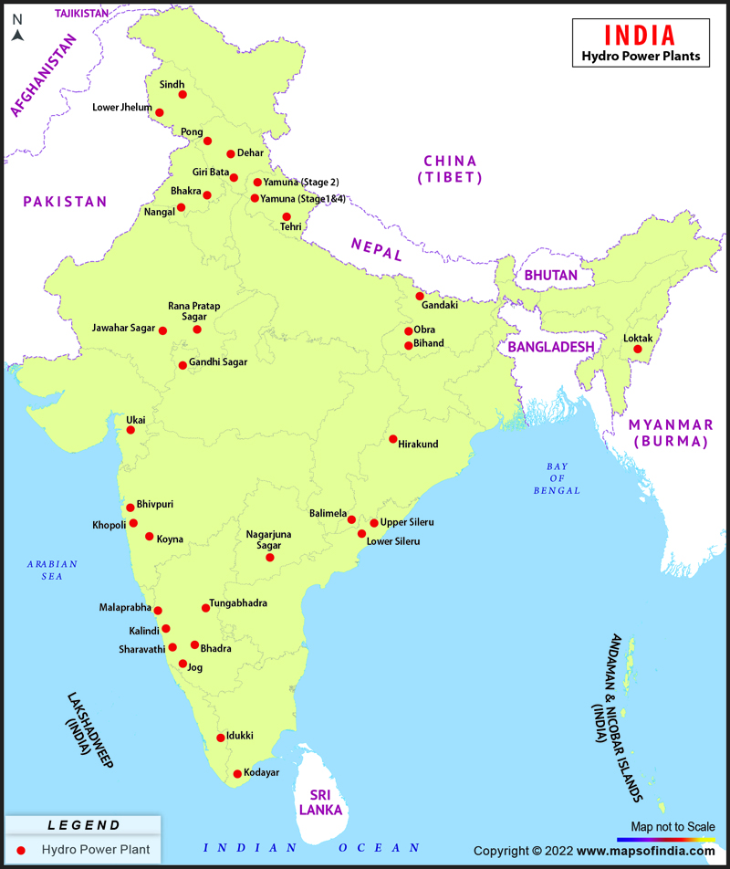 hydroelectric dams in india